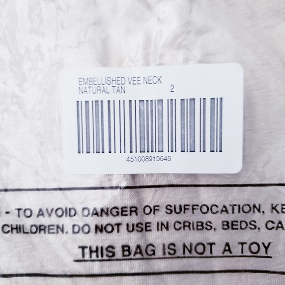 Chicos Embellished Split Neck Top - Picture 5 of 6